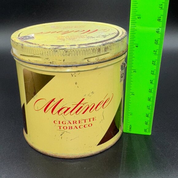 Vintage Matinée Cigarette Tobacco Tin Can Collectible - Picture 5 of 5